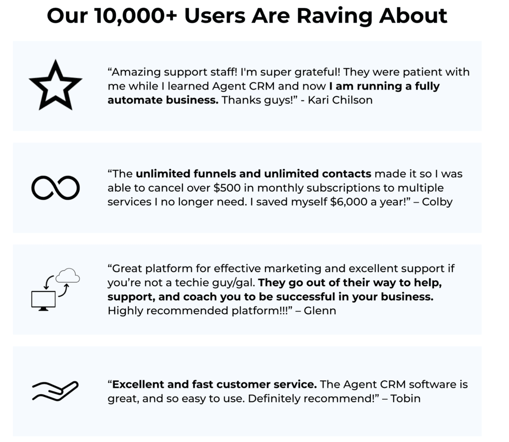 Agent CRM - with AgentAI - Customer Reviews